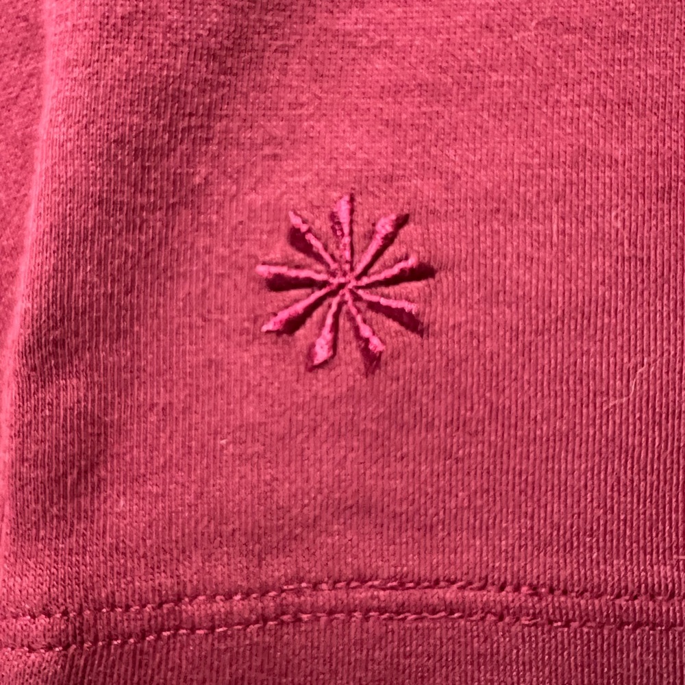 Athleta Sundown Red Sleeveless Activewear Gym Weights Walking Sweatshirt Hoodie - Picture 5 of 12